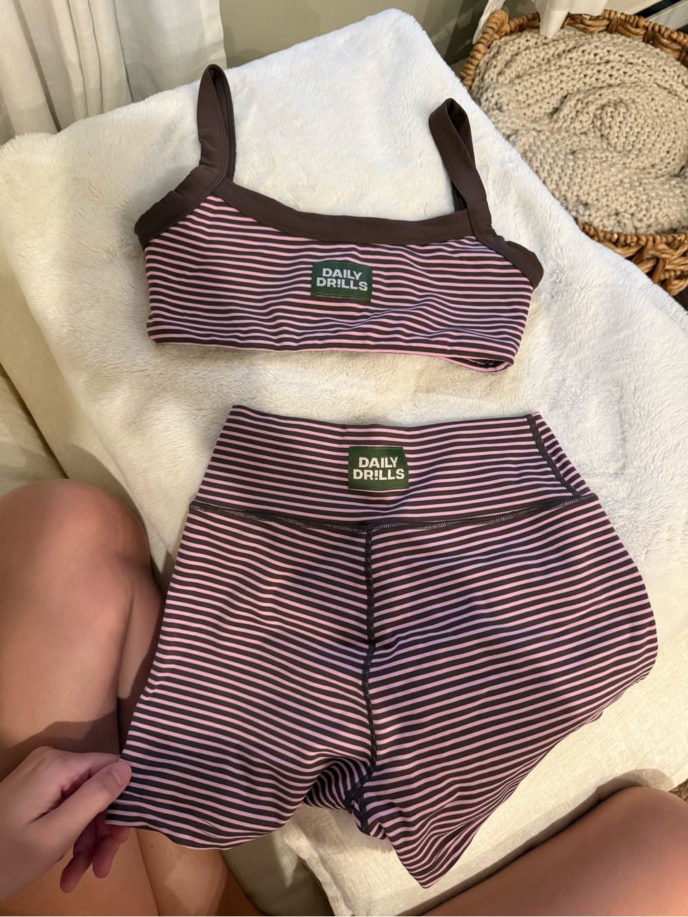 Daily Drills Play! Set - Taffy & Mocha Striped! Size Small